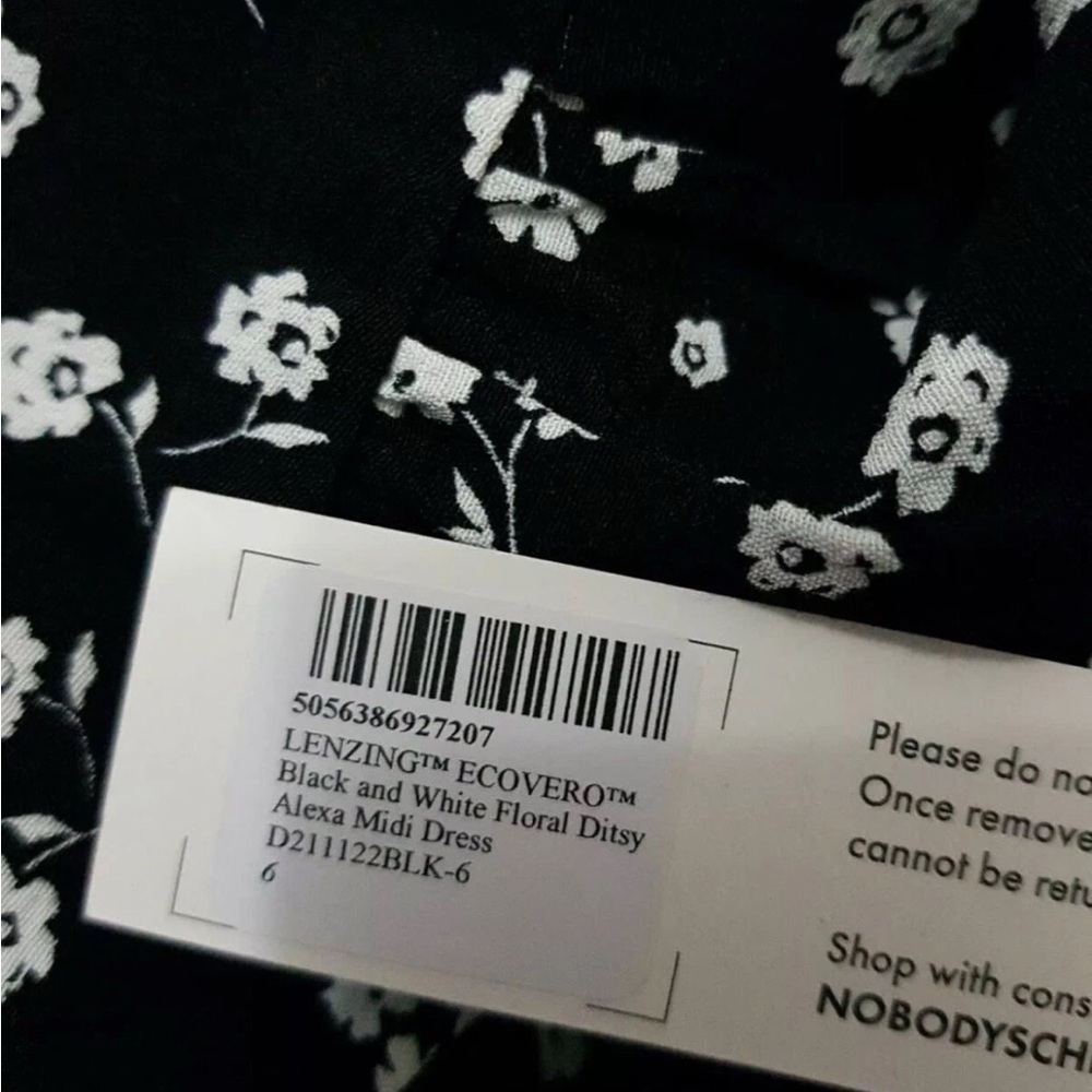 Nobody’s Child Midi Sundress with Puff Sleeves and V-Neck - Picture 8 of 15
